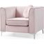 Glory Furniture Delray Velvet Arm Chair Pink