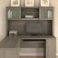 Somerset 60W Hutch for L Shaped Desk in Ash Gray