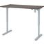 Bestar 30" X 60" Electric Height Adjustable Table In Bark Gray