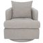Abbelina Swivel Accent Chair In Grey