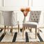 Abby Gray Tufted Dining Chair Set of 2