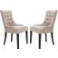 Abby True Taupe Tufted Dining Chair