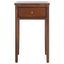 Abel Filbert Brown End Table with Storage Drawer