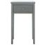 Abel French Gray End Table with Storage Drawer