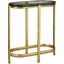 Acea Side Table In Clear Gold