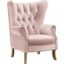 Acme Adonis Accent Chair In Blush Pink Velvet