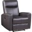 Acme Blane Power Motion Recliner In Brown Top Grain Leather Match