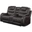 Acme Braylon Motion Loveseat With Console In Magnetite