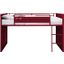 Acme Cargo Twin Loft Bed With Slide In Red Finish