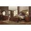 Acme Dresden Upholstered Bedroom Set in Cherry Oak