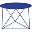 Acme Epidia Accent Table In Blue Finish