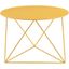 Acme Epidia Accent Table In Yellow Finish