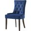 Acme Farren Side Chair In Blue Velvet And Espresso Finish