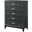 Acme Haiden Chest In Weathered Black Finish
