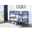 Acme Homestead Twin Over Twin Bunk Bed In Dark Blue Finish