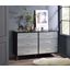 Acme Myles Dresser In Silver And Gold Finish