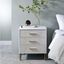 Acme Myles Nightstand In Champagne And Gold Finish