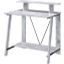 Acme Nypho Writing Desk In Antique White And Black Finish