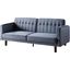 Acme Qinven Adjustable Sofa In Dark Gray Velvet