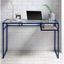 Acme Yasin Writing Desk In Blue And Glass