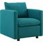Activate Teal Upholstered Fabric Arm Chair
