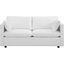 Activate White Upholstered Fabric Sofa