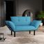 Ada Love Seat In Turquoise