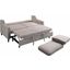 Adelia Cobblestone Convertible Studio Sleeper With Pull Out Bed