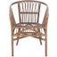 Adriana Rattan Accent Chair in Grey