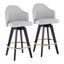 Ahoy 26 Inch Counter Stool Set of 2 In Light Grey