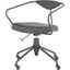 Akron Storm Black Leather Office Chair