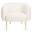 Alena Chair In Ivory And Gold