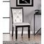Alena Side Chair Set of 2 In Black and Silver