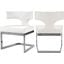 Alexandra Vegan Leather Dining Chair In White