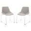 Alexis Matte Stone Mid Century Dining Chair Set of 2