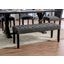 Alfred Bench In Antique Black and Gray