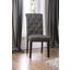 Alfred Side Chair Set of 2 In Antique Black and Gray