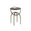 Alicent End Table In Black Marble