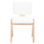 Alisyn Wood Dining Chair In Natural And White