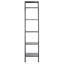Allaire 5 Tier Leaning Etagere in Black