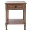Allura 1 Drawer Accent Table in Brown