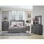 Port Maitland Silver and Grey Panel Bed Set