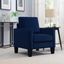 Ally Polyester Arm Chair In Blue