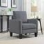 Ally Polyester Arm Chair In Grey