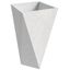 Aloe 24 Inch High Poly Stone Planter In White