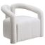 Amari Boucle Fabric Arm Chair In Cream