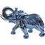 Ambrose Delightfully Extravagant Chrome Plated Elephant with Embedded Crystal Saddle