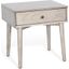 American Modern Grey Night Stand With One Drawer In Grey