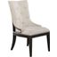 Americana Farmhouse Upholstered Shelter Side Chair In Black