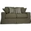 Americana Slipcover For Box Cushion Track Arm Loveseat In Forest Green
